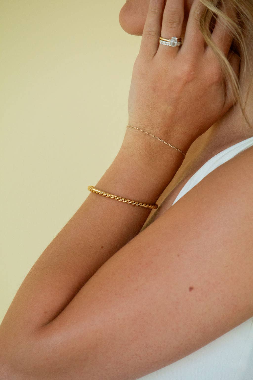 Gold Helix Cuff