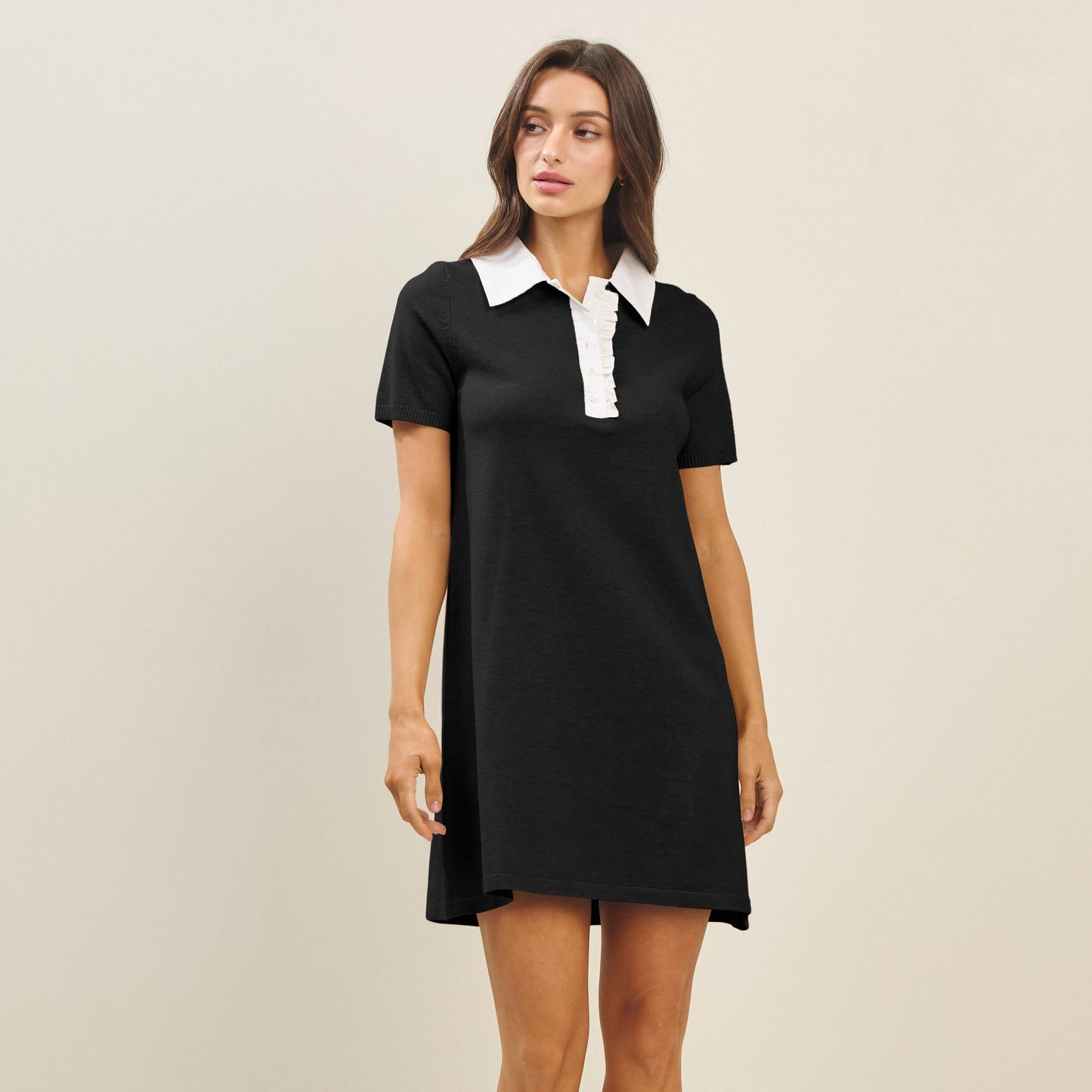 The Charlotte Knit Polo Dress