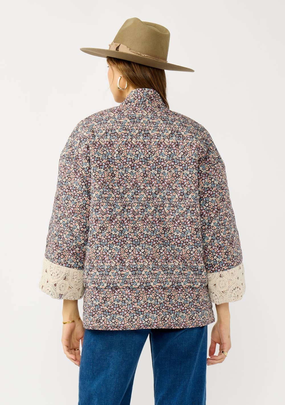 Reversible Floral Quilted Jacket