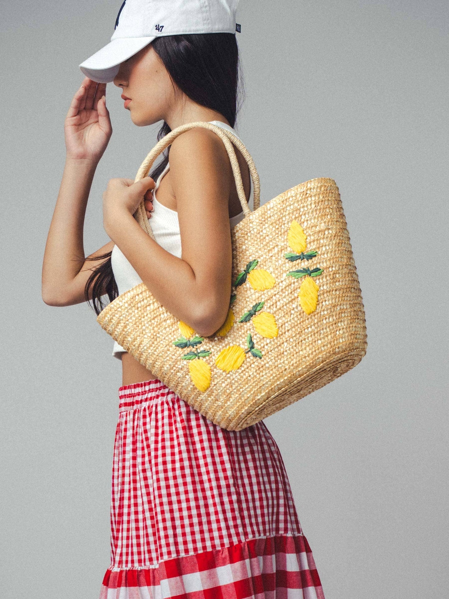 Limoncello Love Straw Tote