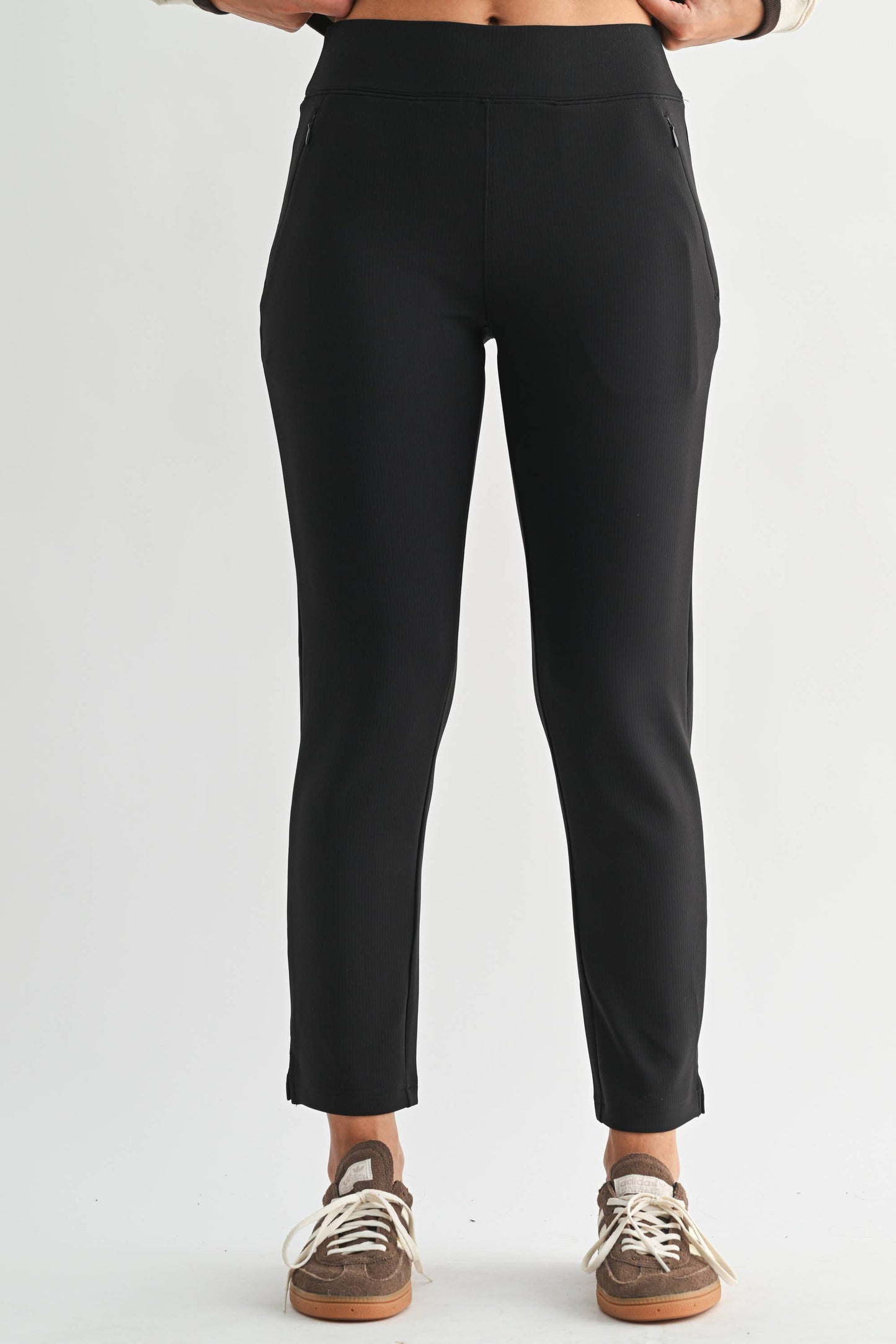 Jacquard Ribbed Tapered Pant