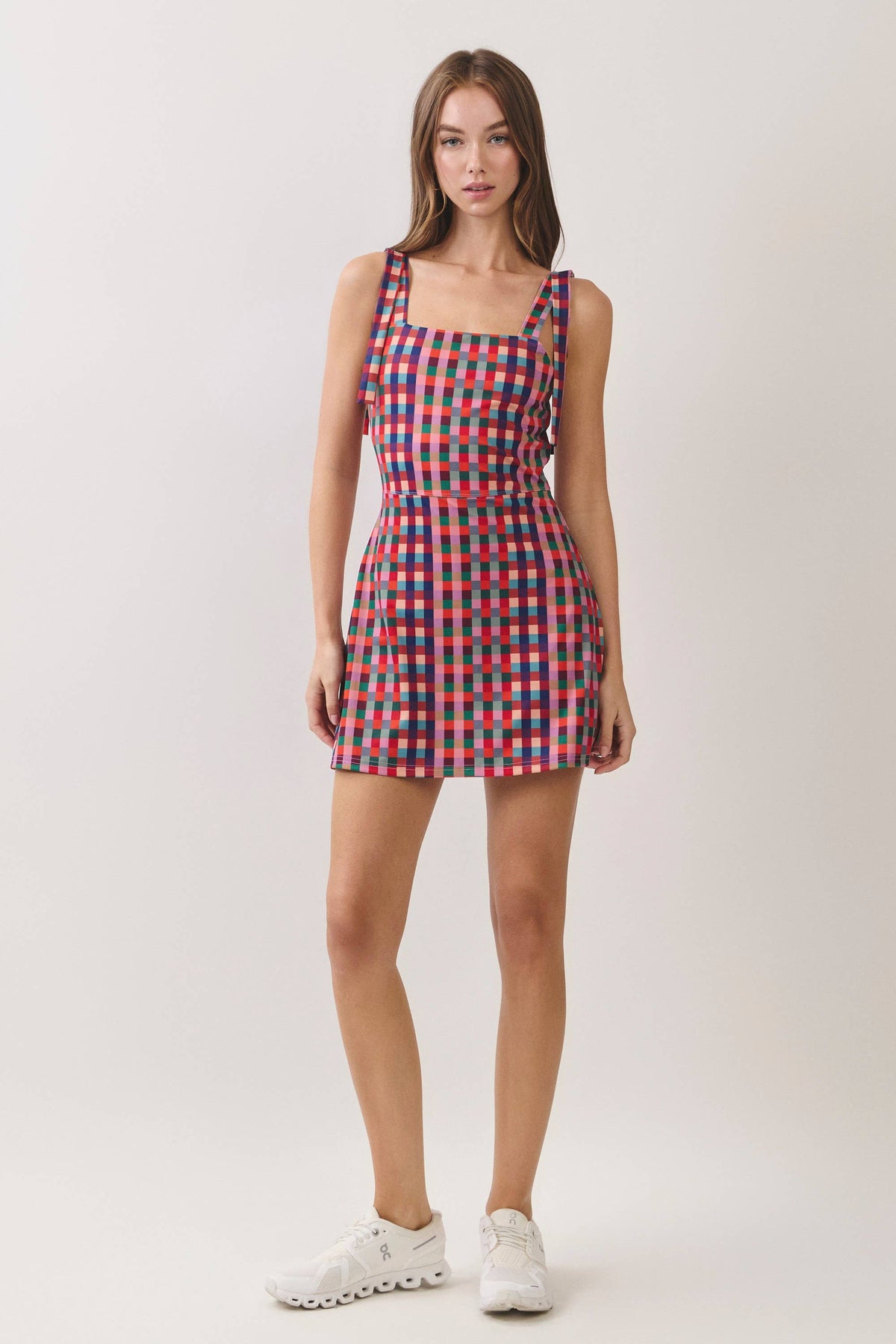 The Brighten Plaid Athletic Dress
