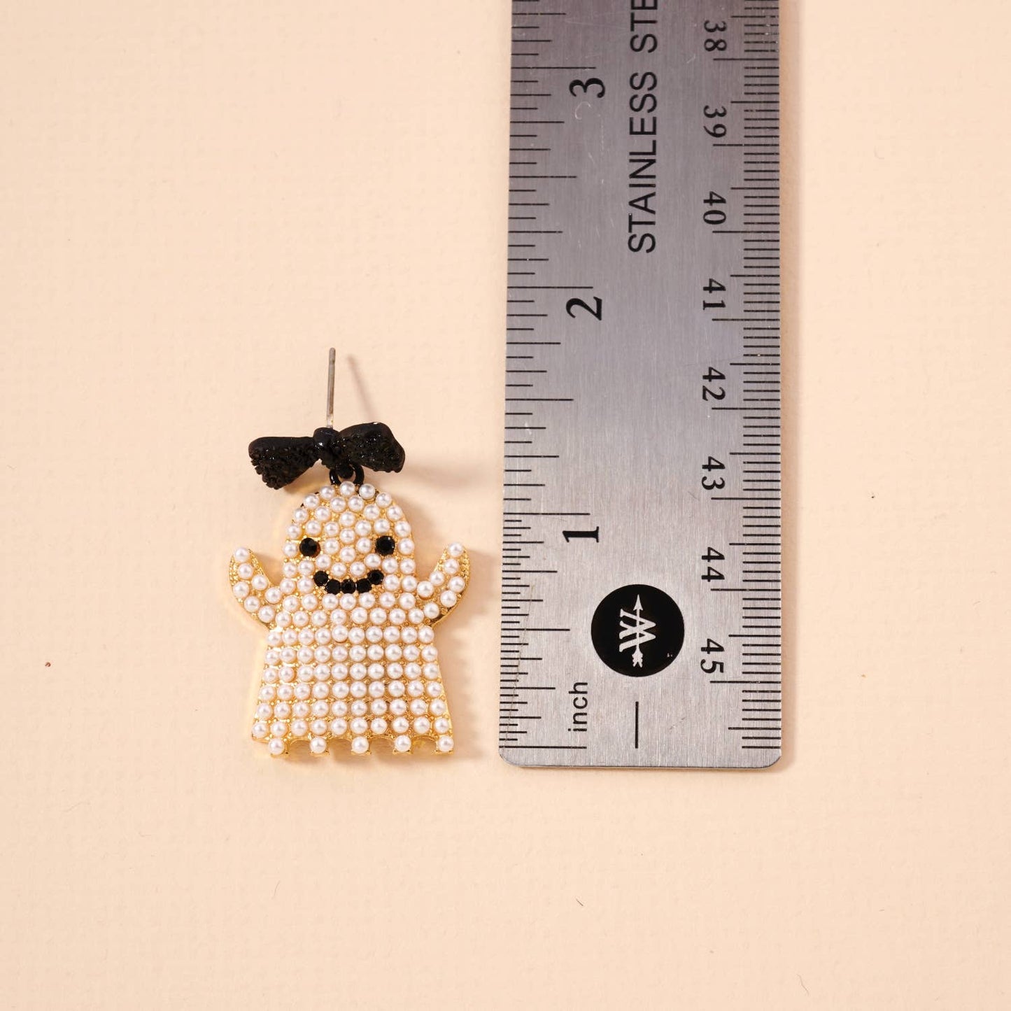 Halloween White Ghost Dangling Earrings