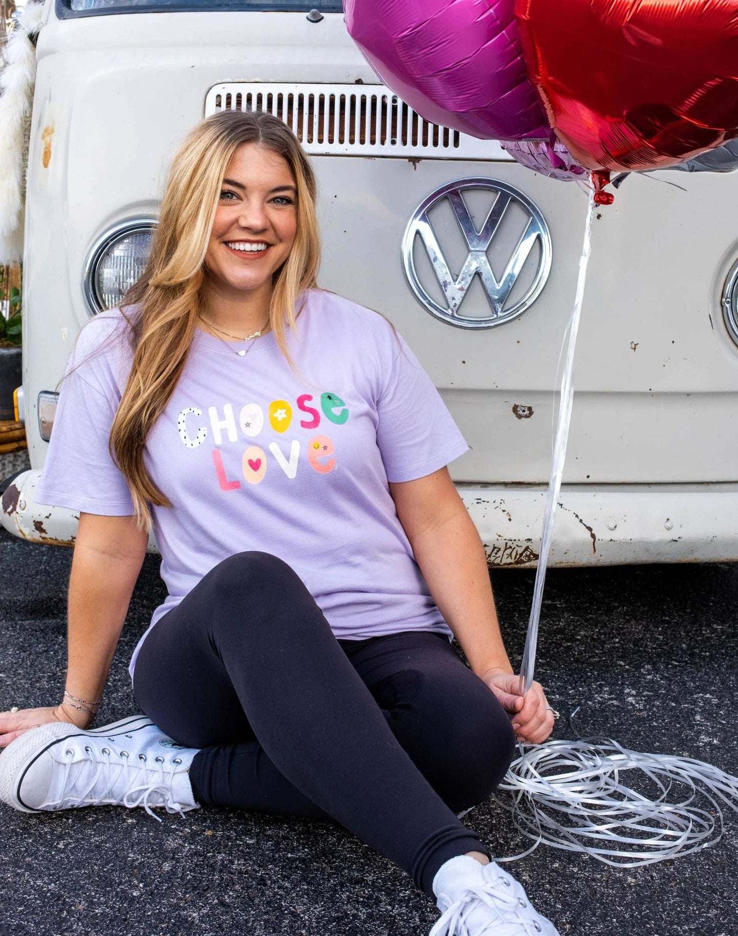 Choose Love Tee - Lilac