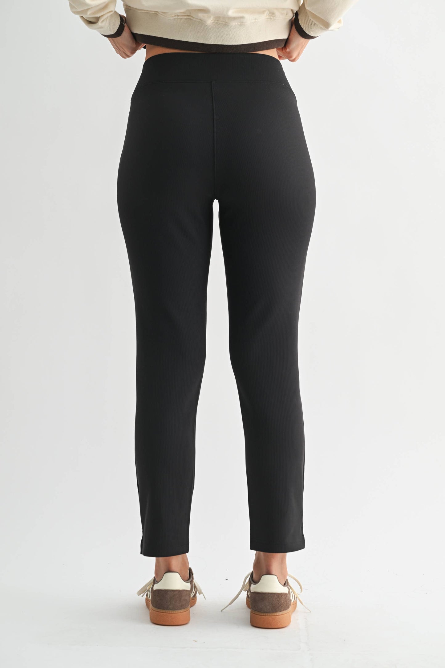 Jacquard Ribbed Tapered Pant