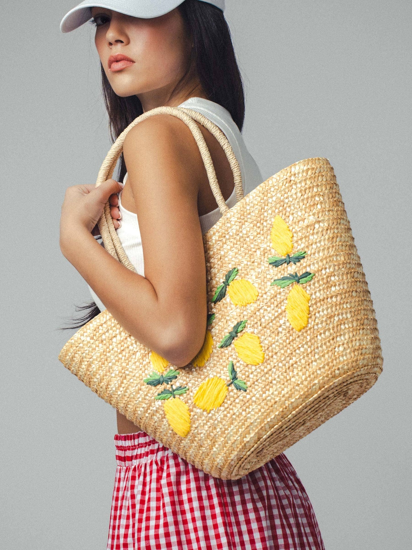 Limoncello Love Straw Tote