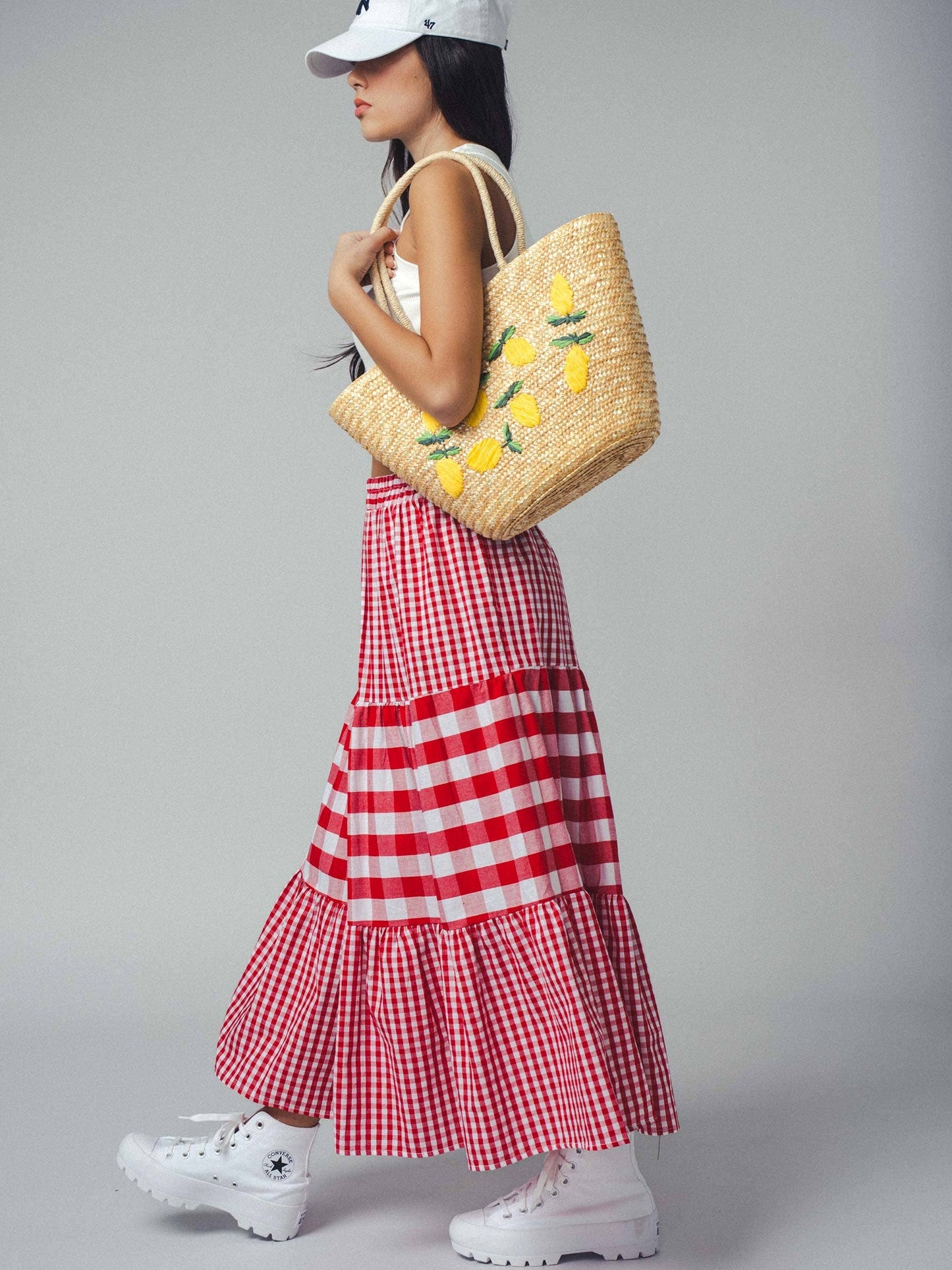 Limoncello Love Straw Tote