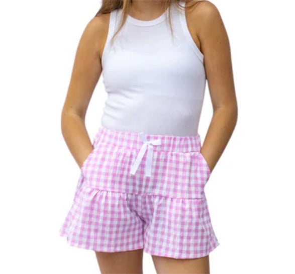 Lulu Mac Pink Gingham Short