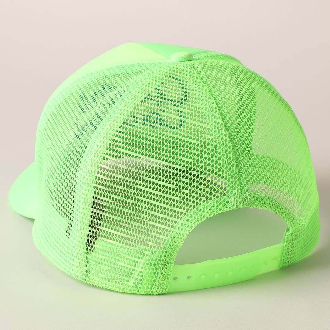 Costal Cowgirl Embroidered Mesh Back Baseball Cap