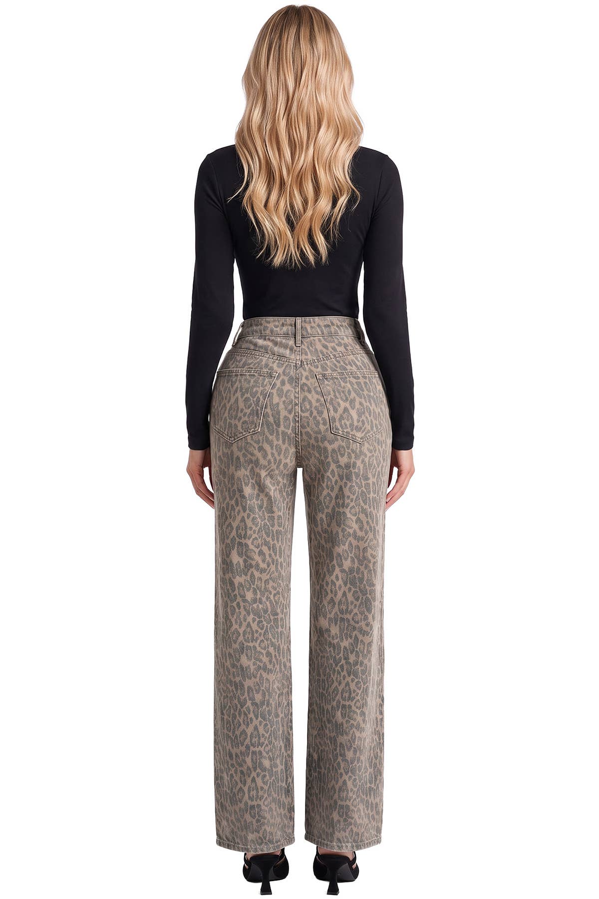 Hailey High Rise Printed Jeans