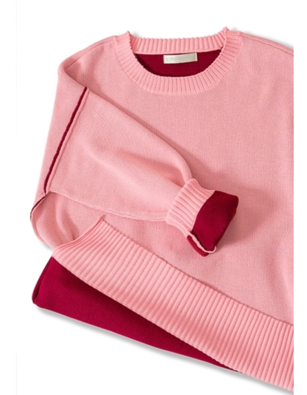 The Sweet Berry Contrast Sweater