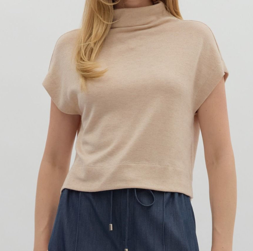 Sleek & Chic Mock Neck Top