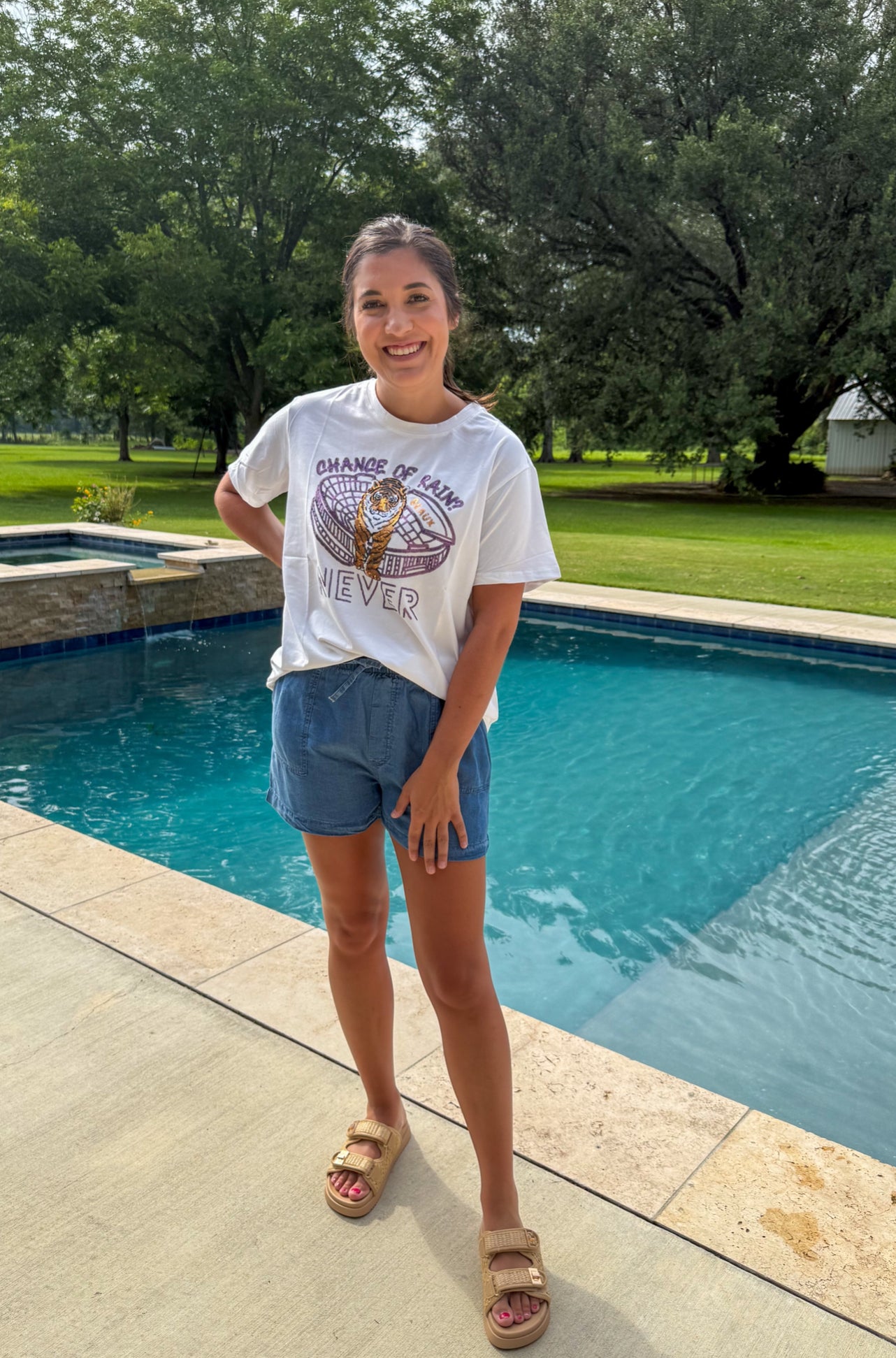 Chance of Rain? NEVER Sparkle Tee