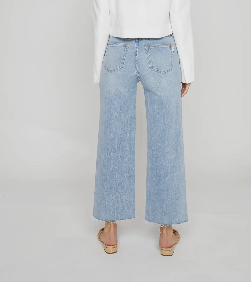 Ankle Crop High Rise Jean - Light Indigo