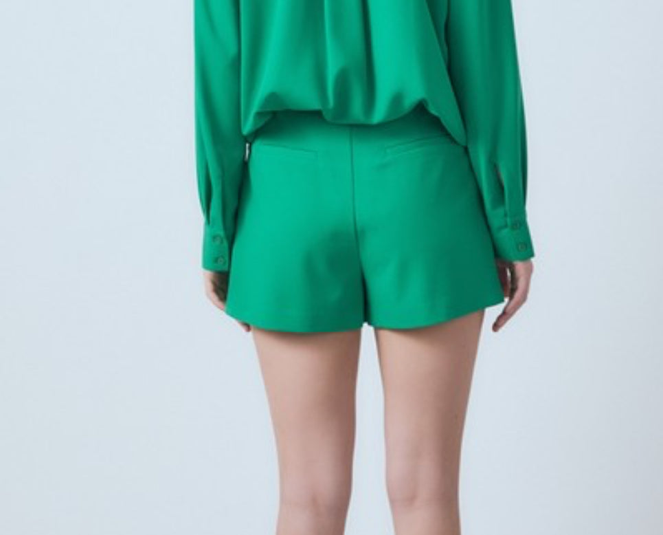 Tailored Green Shorts