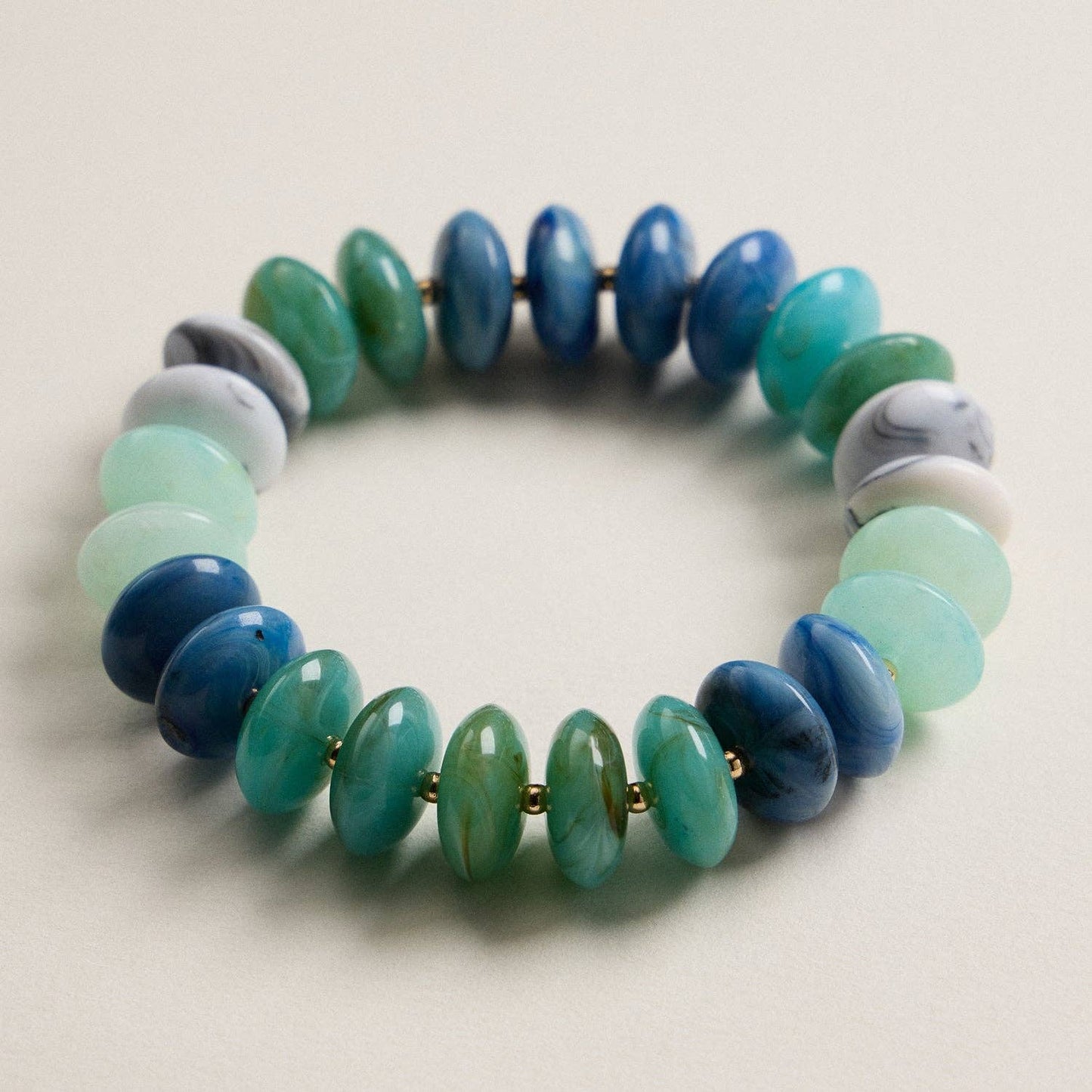 Ombre Resin Bead Stretch Bracelet