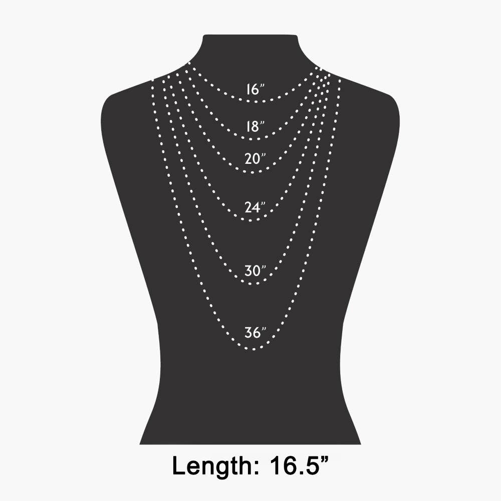 Acrylic Bead Ring Clasp Necklace