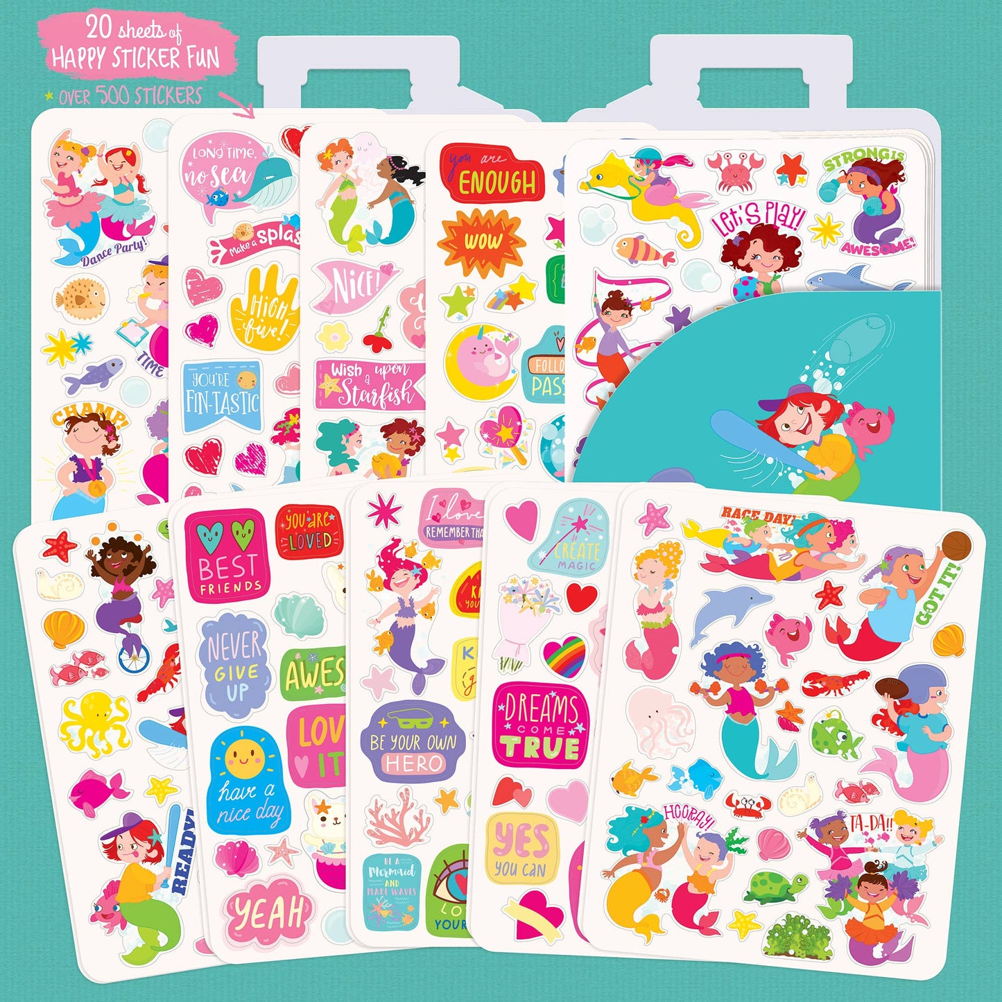 On-the-Go Team Mermaid - 500+ Stickers