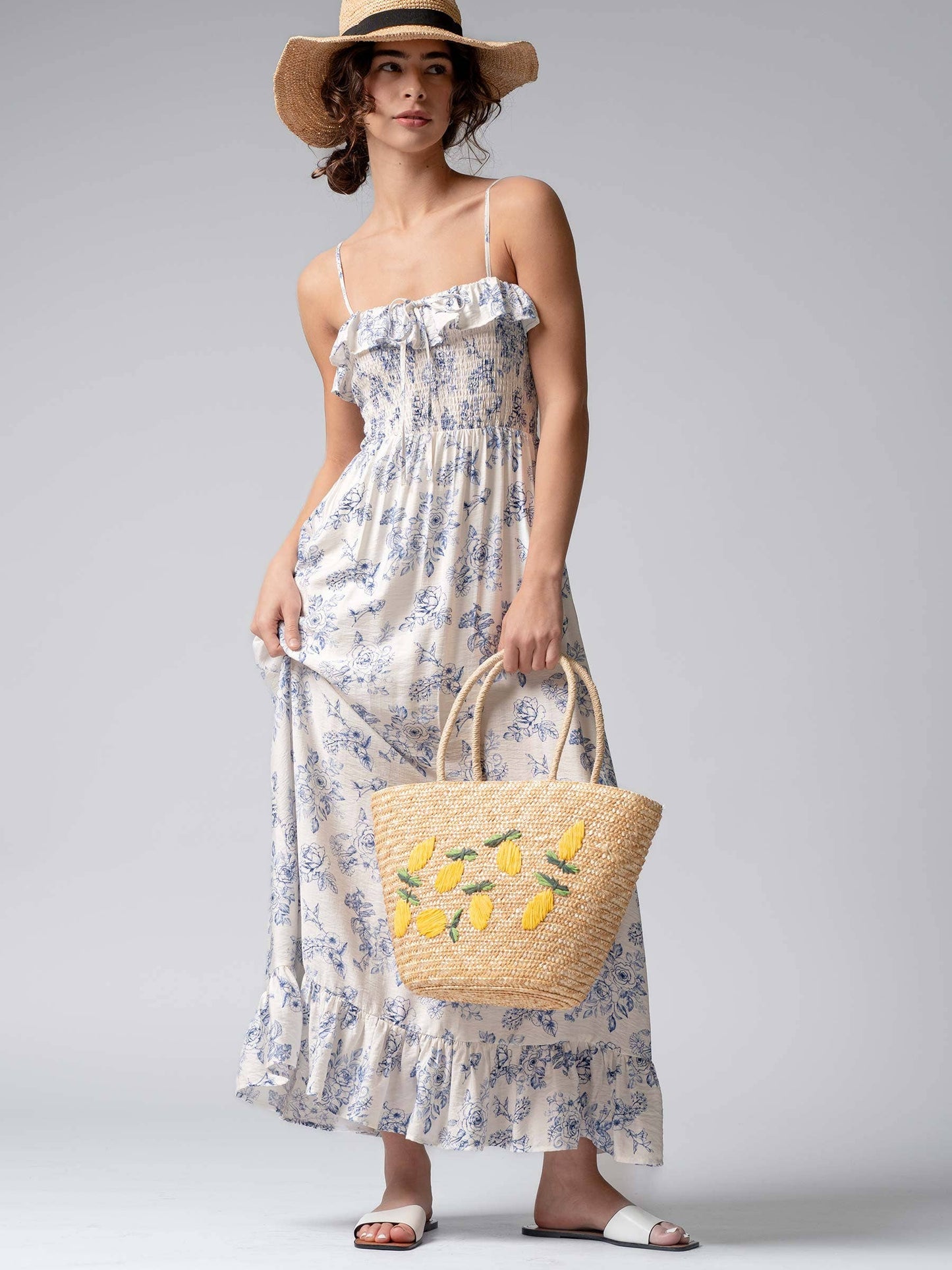 Limoncello Love Straw Tote