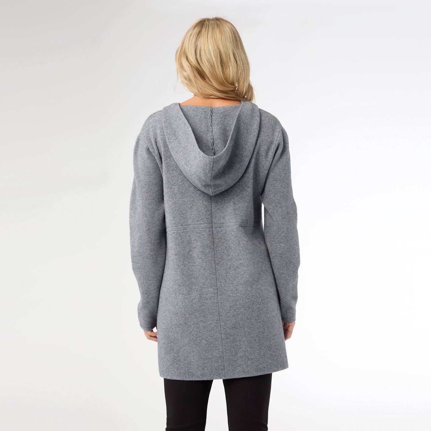 Heavenly-Luxe Zip Front Hooded Cardigan with Pockets
