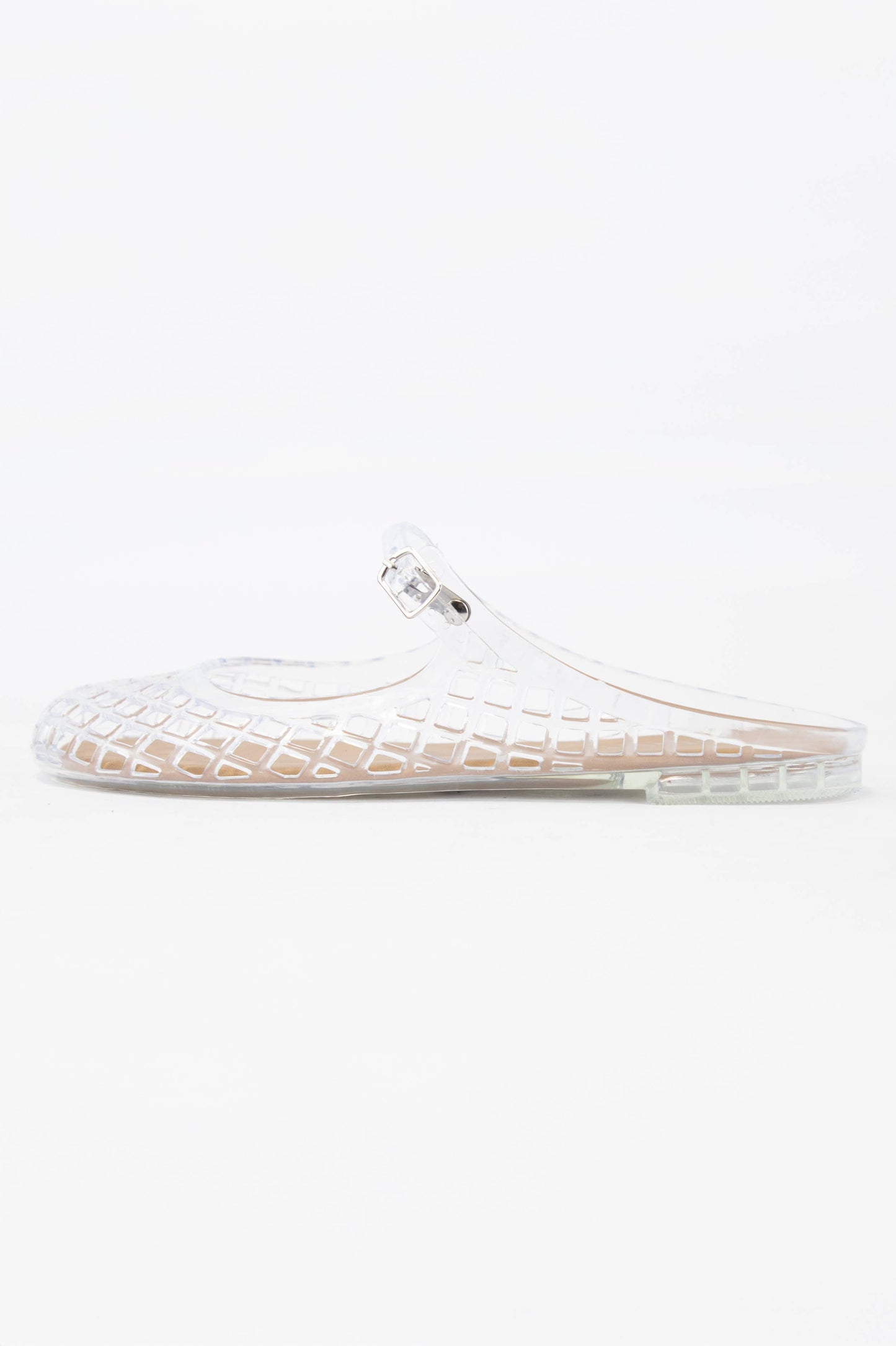 BRUCE JELLY PVC MESH MARY JANE FLAT MULES