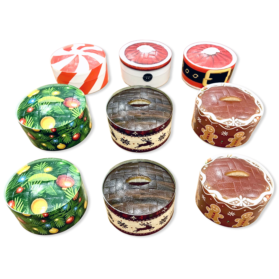 Fun Doh Christmas Dumpling Squishy Toy 12pc Holiday Display