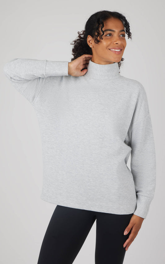 Women's Cozy Quilted Brushed Inside Pullover Tunic