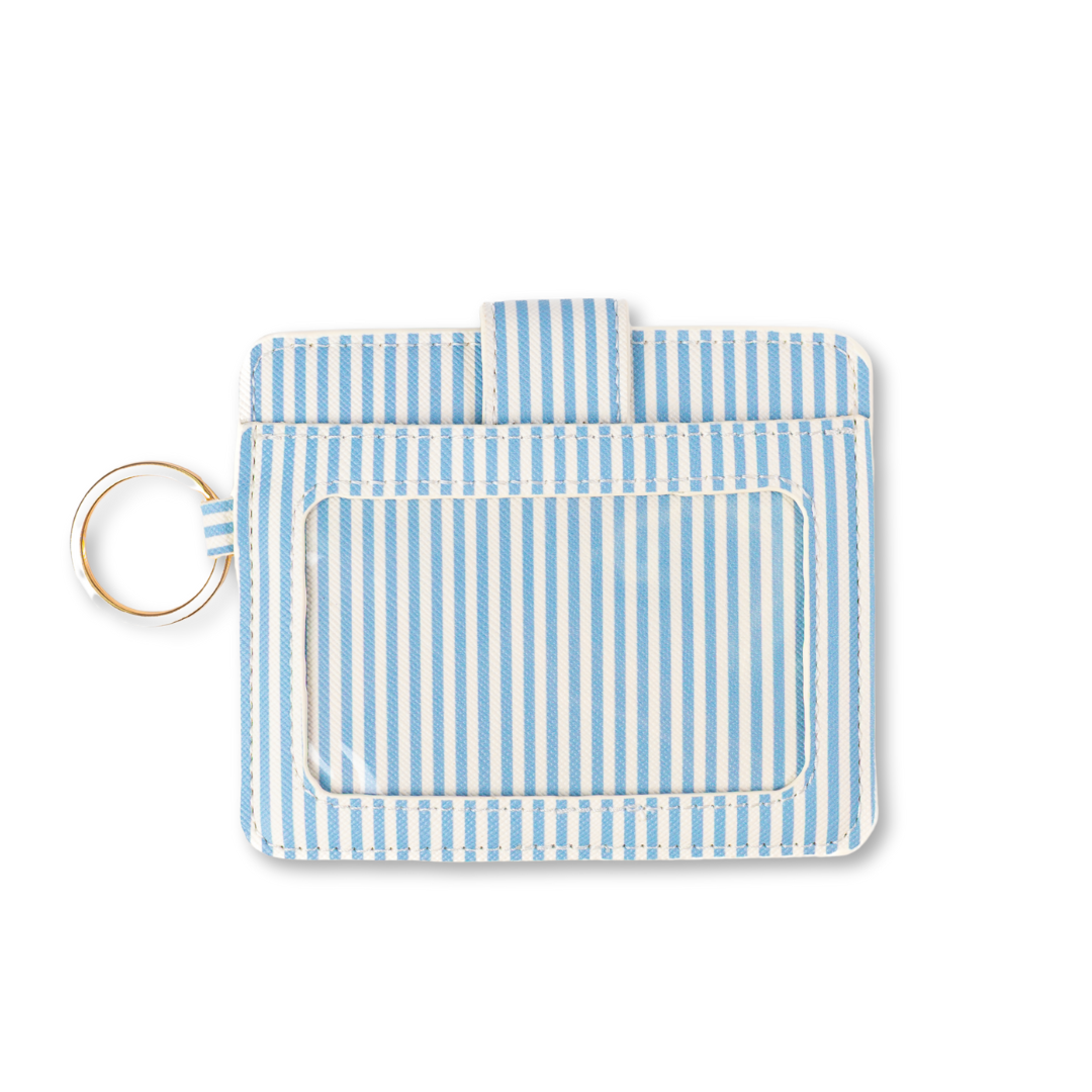 Blue Stripes Card Wallet