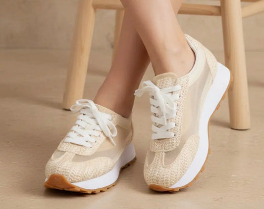Capri Coast Raffia Sneakers