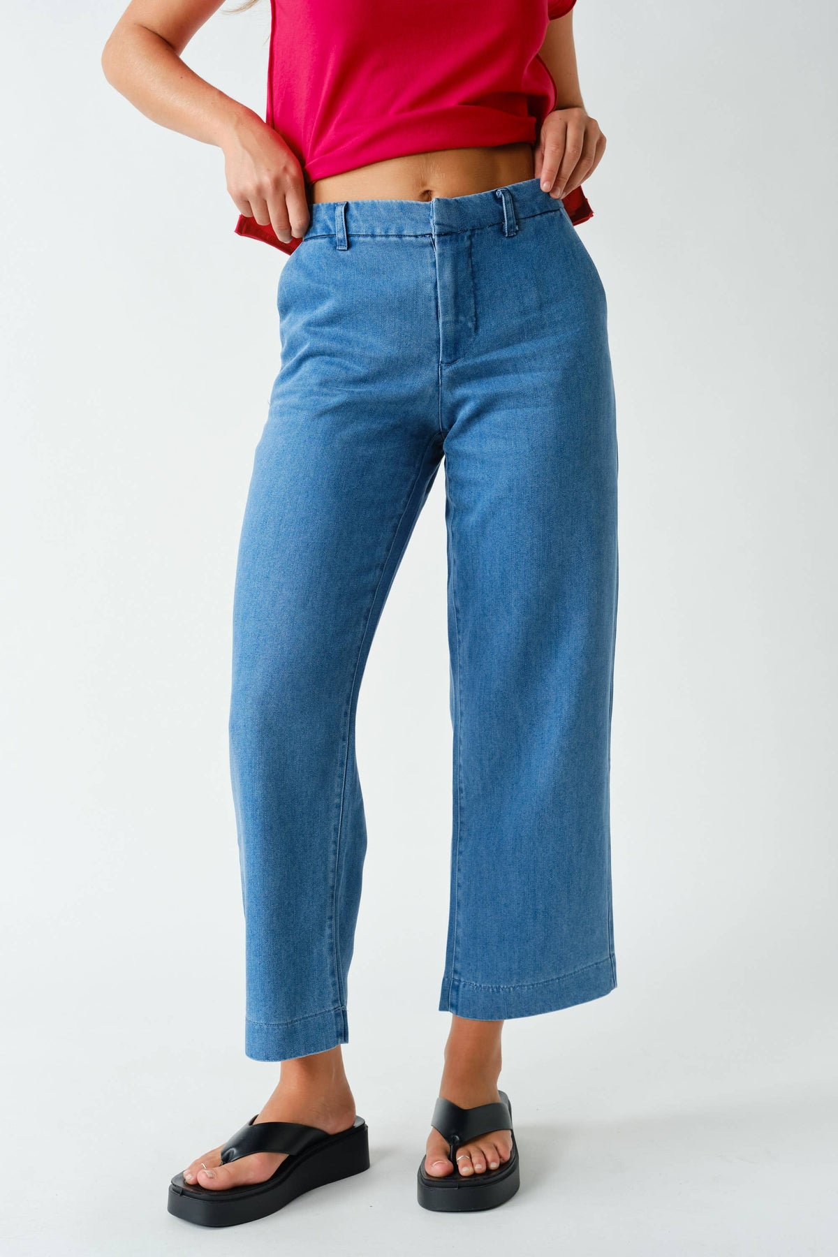 Casual Light-Wash Denim