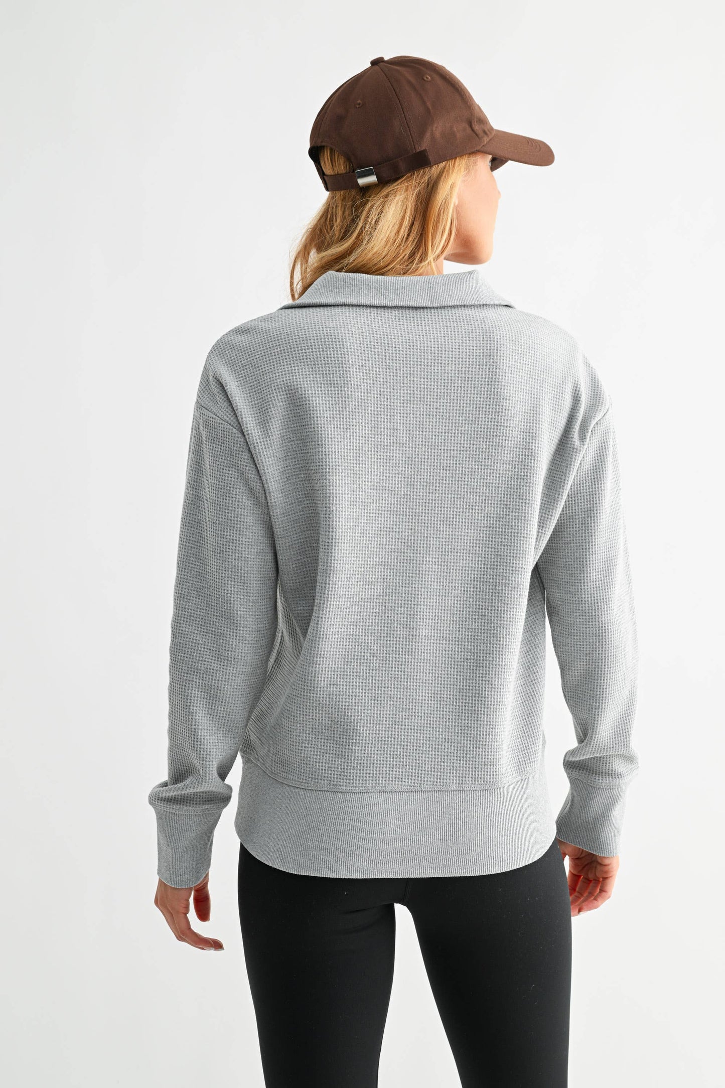 Harbor Waffle Knit Half-Button Pullover