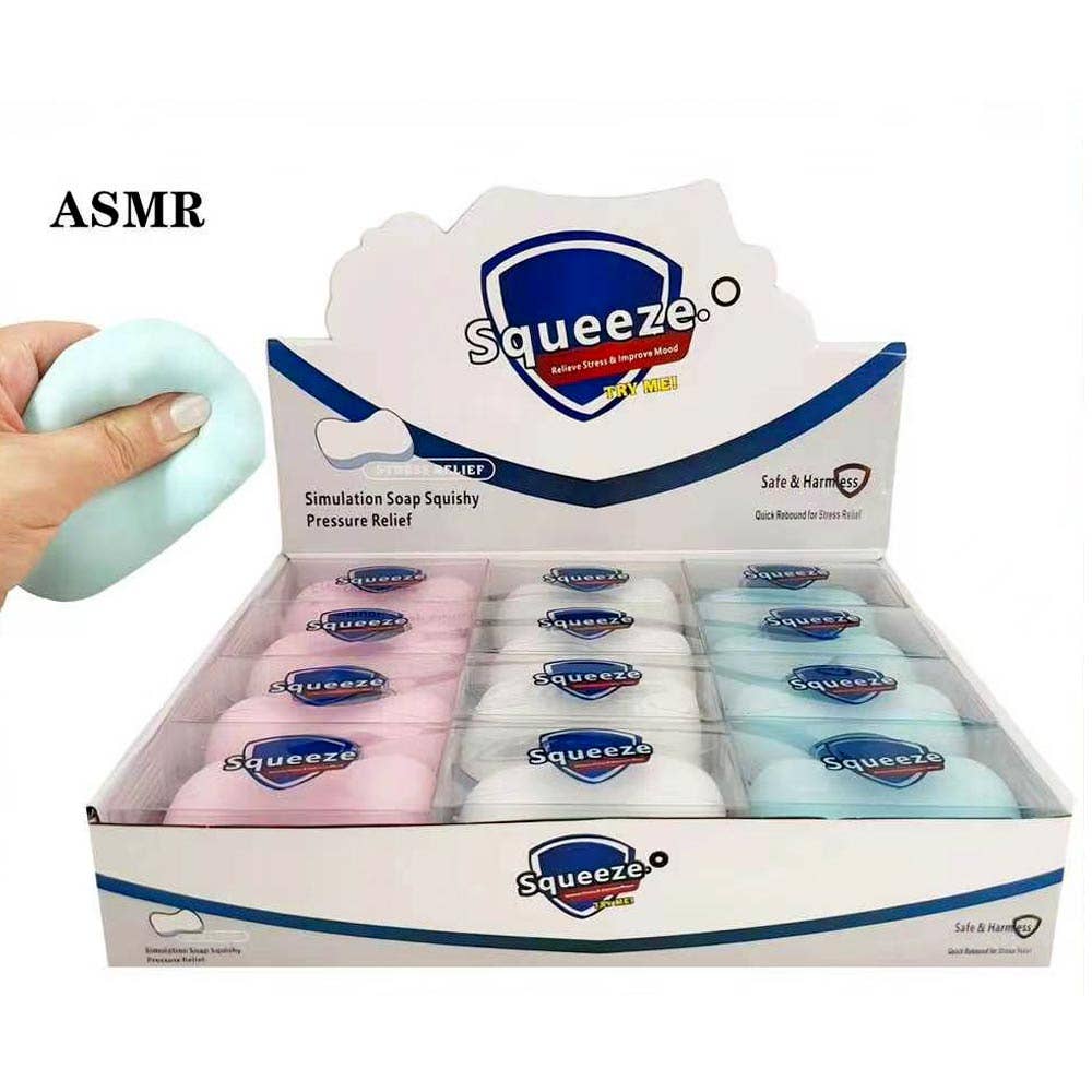 12PCS - ASMR Crunchy Soap Squeeze Squishy Stress Relief Toy