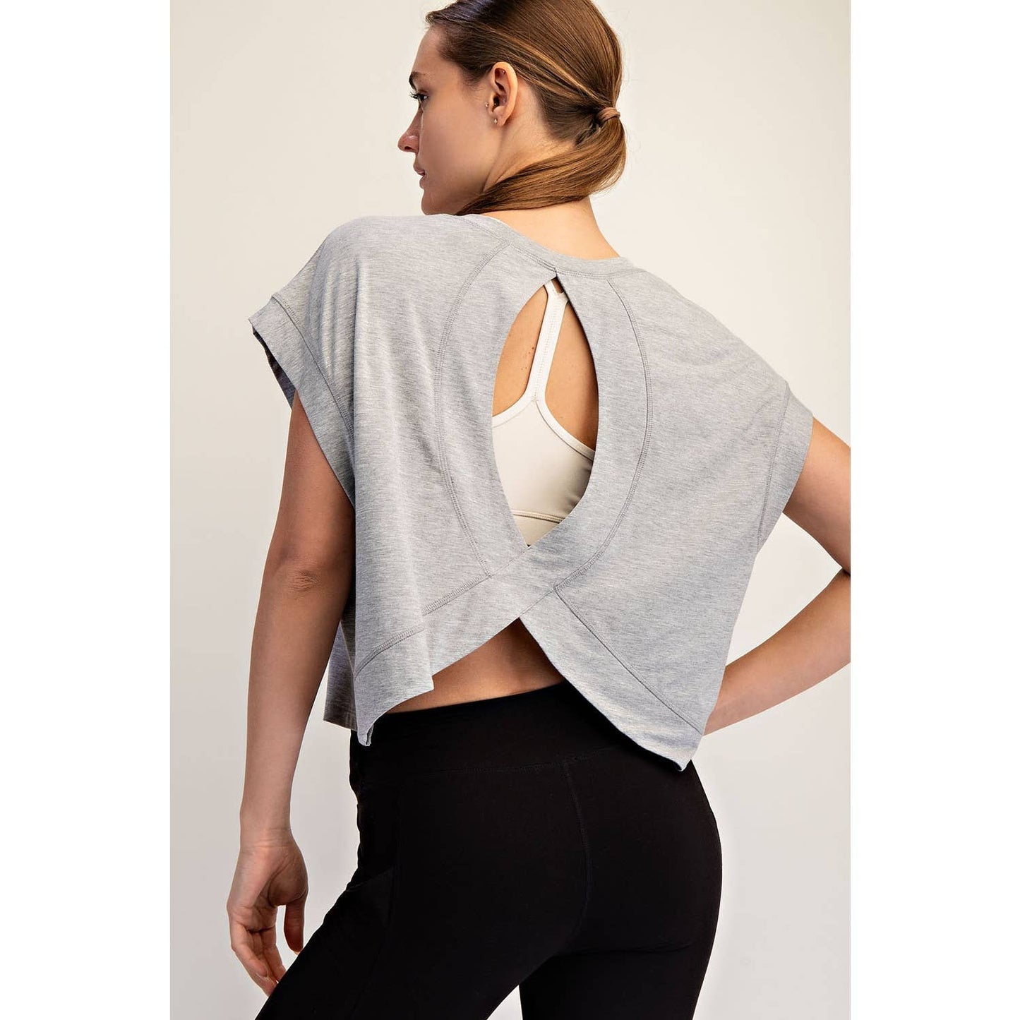VISCOSE MODAL OPEN BACK TOP