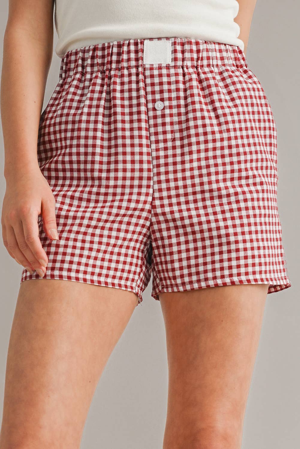 Red Gingham Boxer Shorts