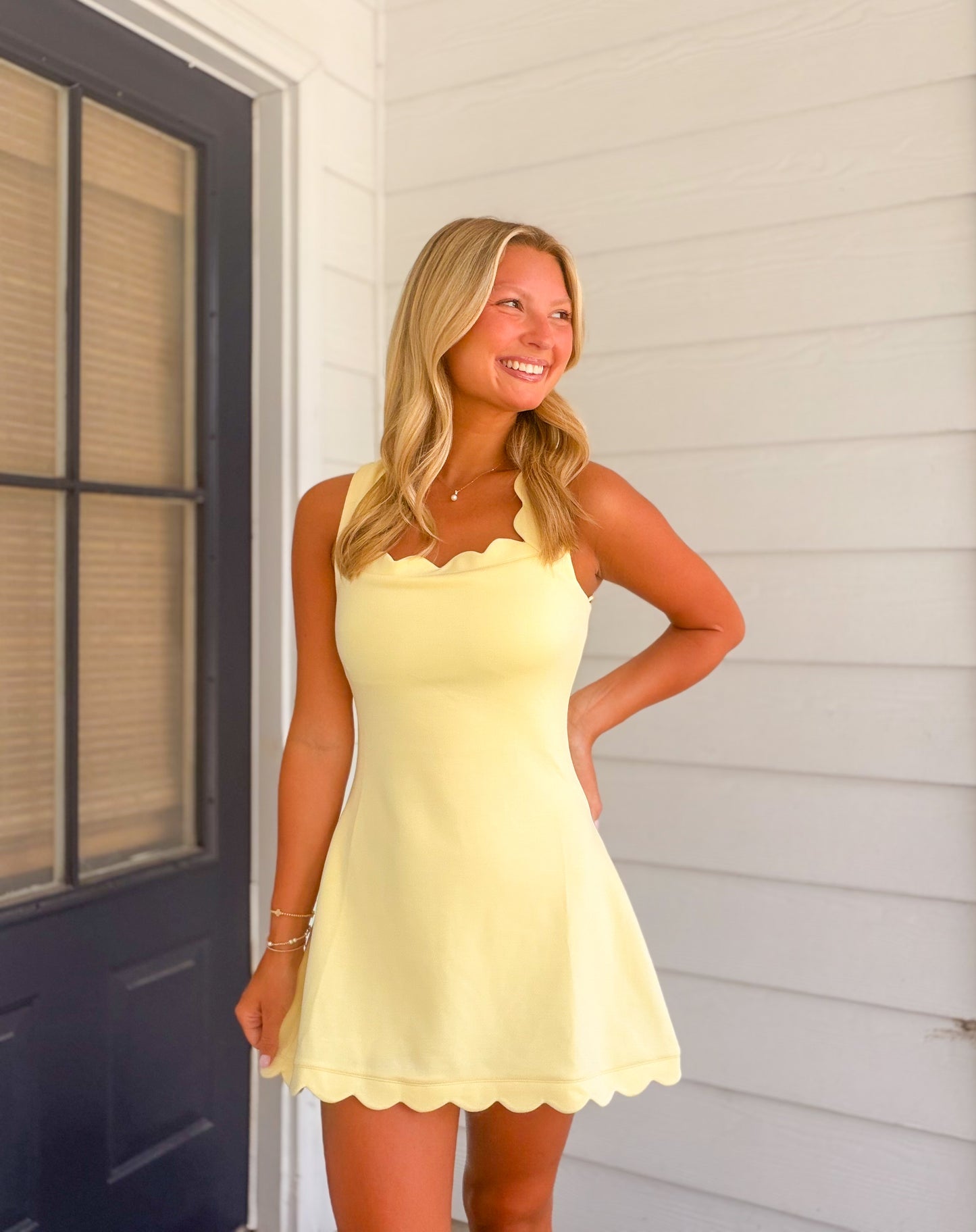 Scalloped Sweetheart Dress
