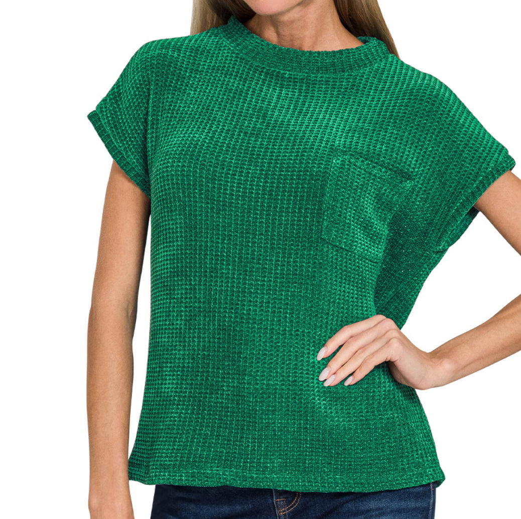 Chenille Pocket Top