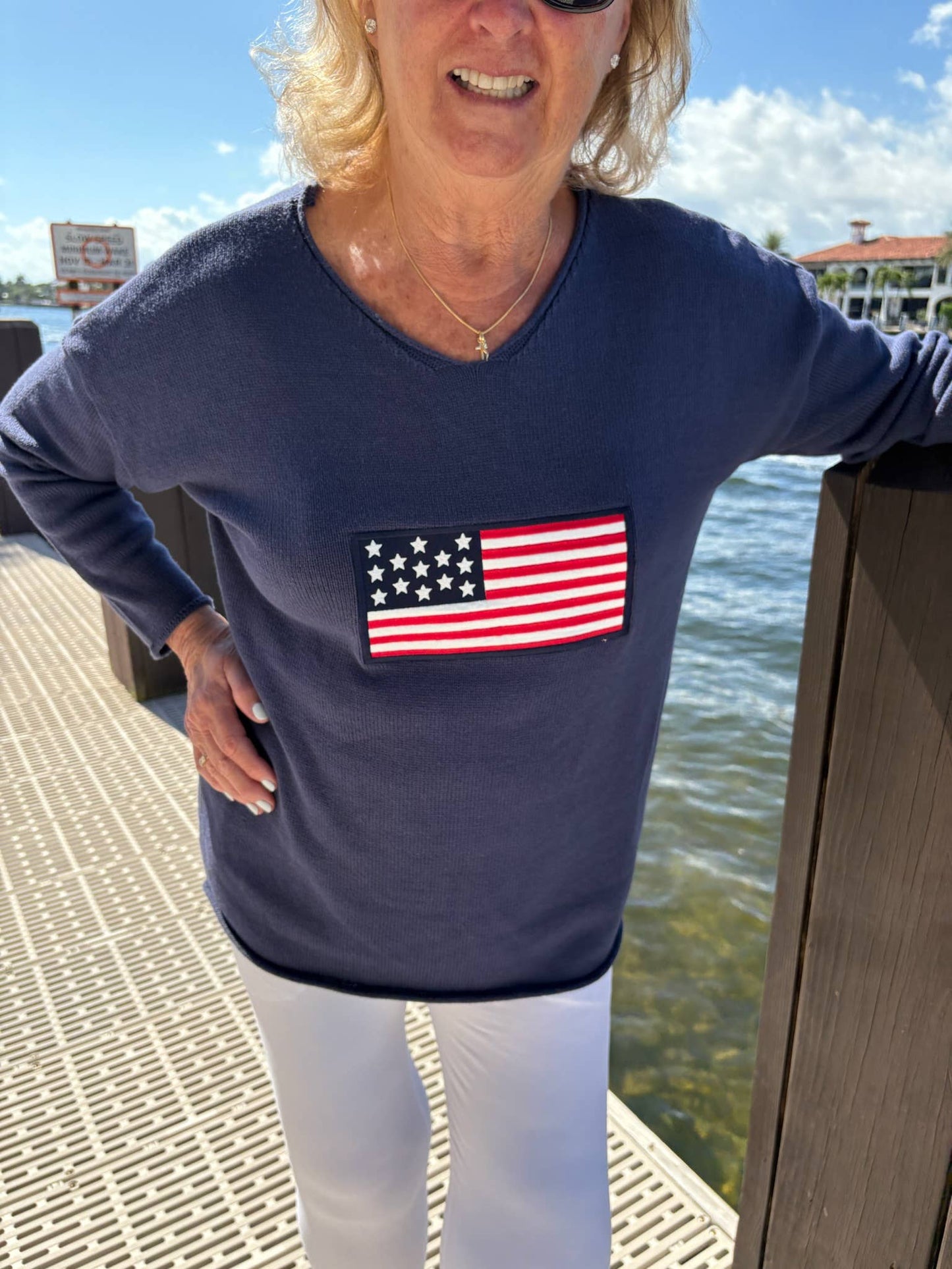 Liberty Flag Sweater