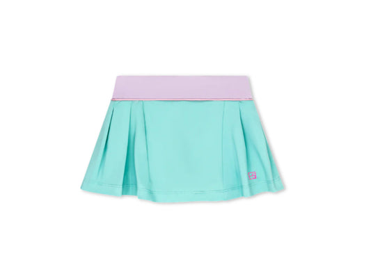 Sarah Skort - totally turquoise, petal purple and cotton candy pink