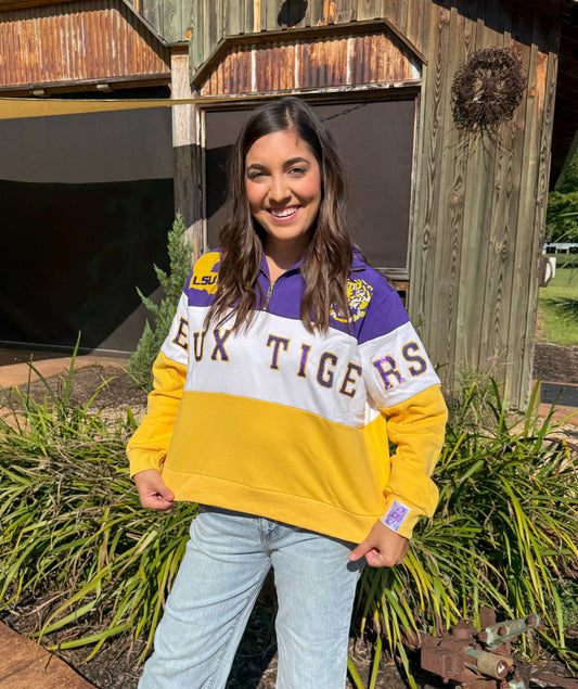 Queen of Sparkles Licensed LSU Quarter Zip