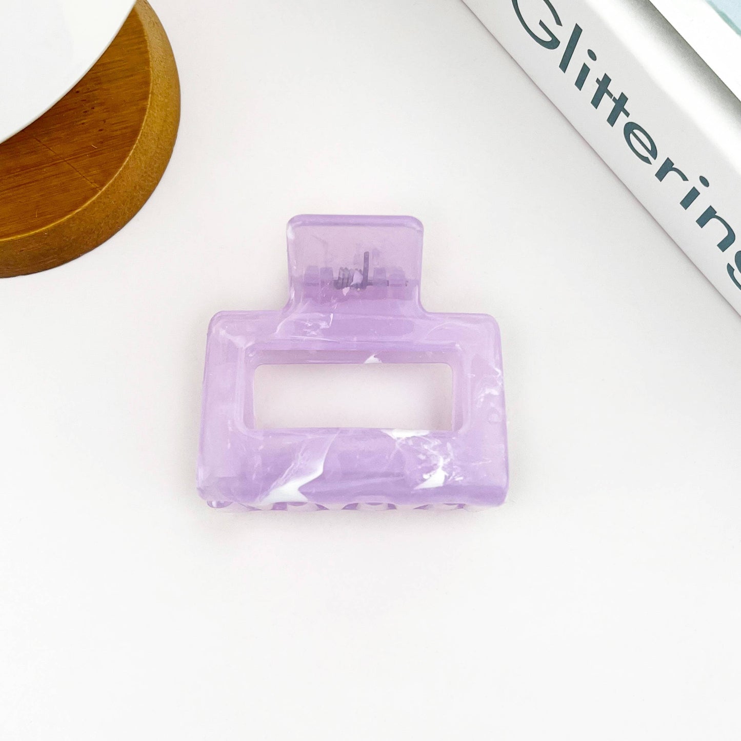 Marble Pattern Square Clip