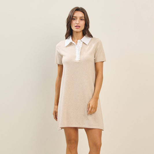 The Charlotte Knit Polo Dress