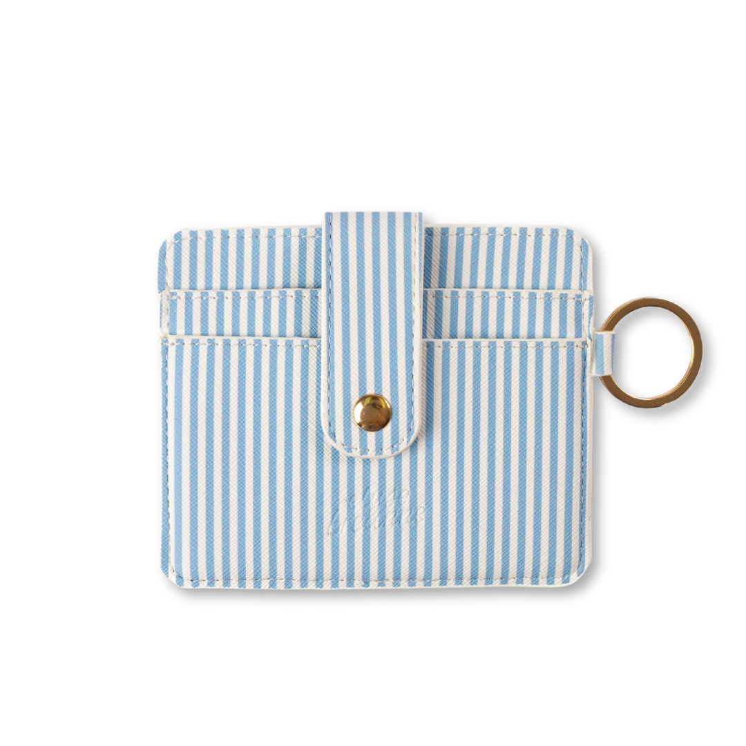Blue Stripes Card Wallet