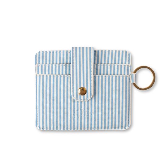 Blue Stripes Card Wallet