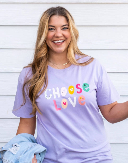 Choose Love Tee - Lilac