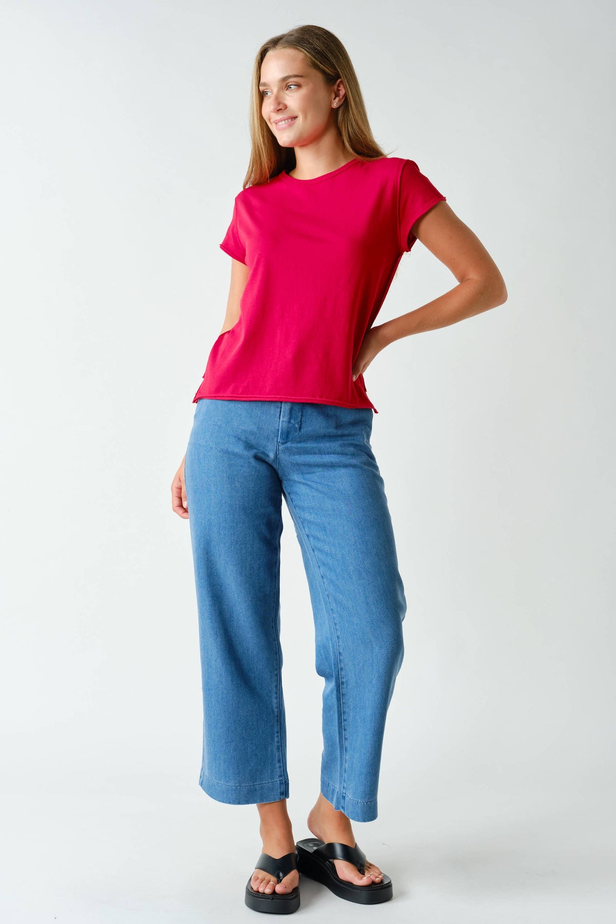 Casual Light-Wash Denim