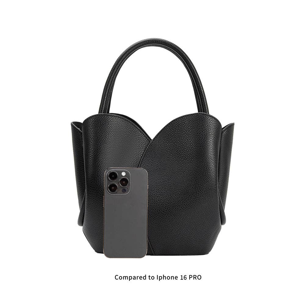 Tulip Blue Recycled Vegan Top Handle Bag