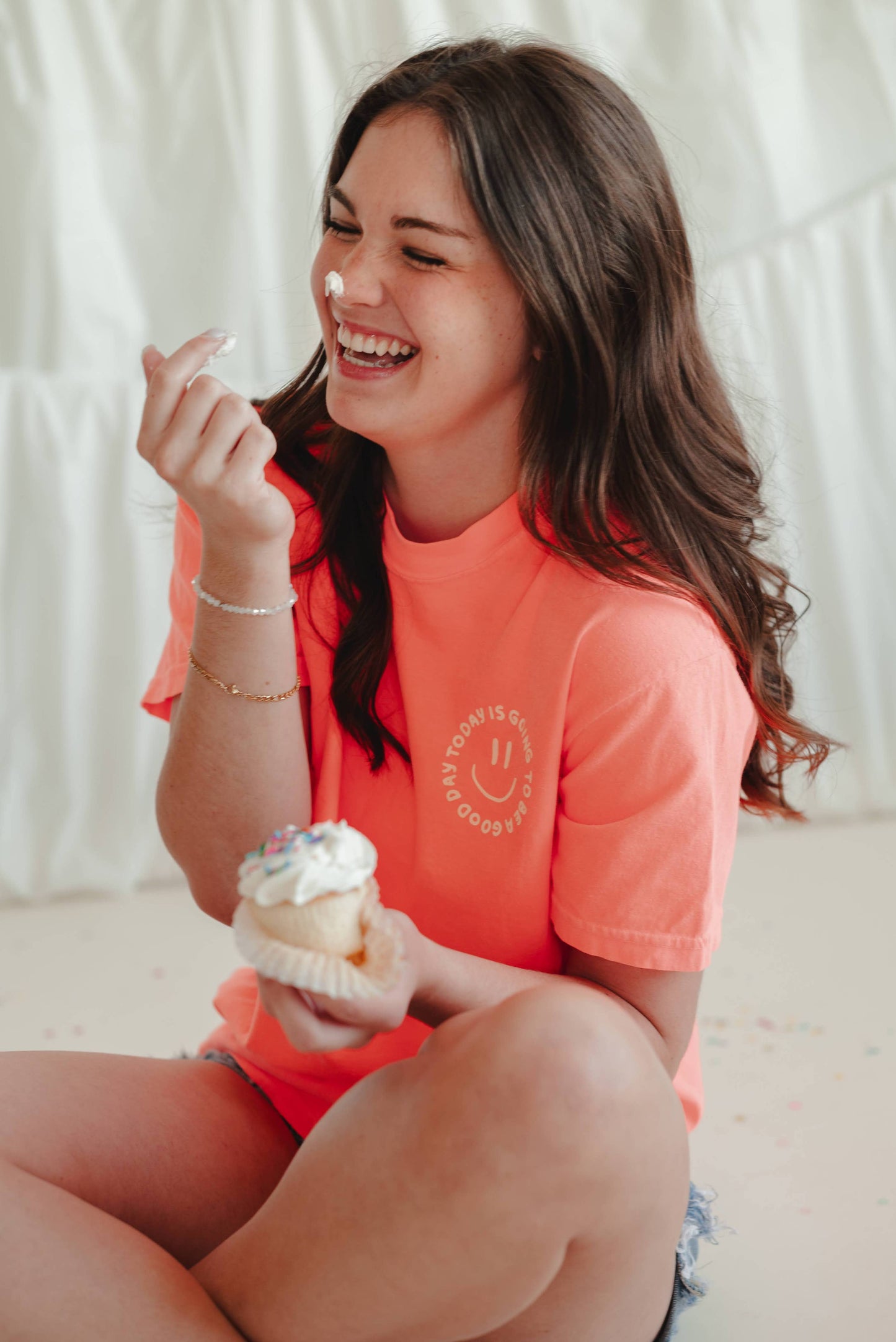 Good Day Tee - Neon Orange