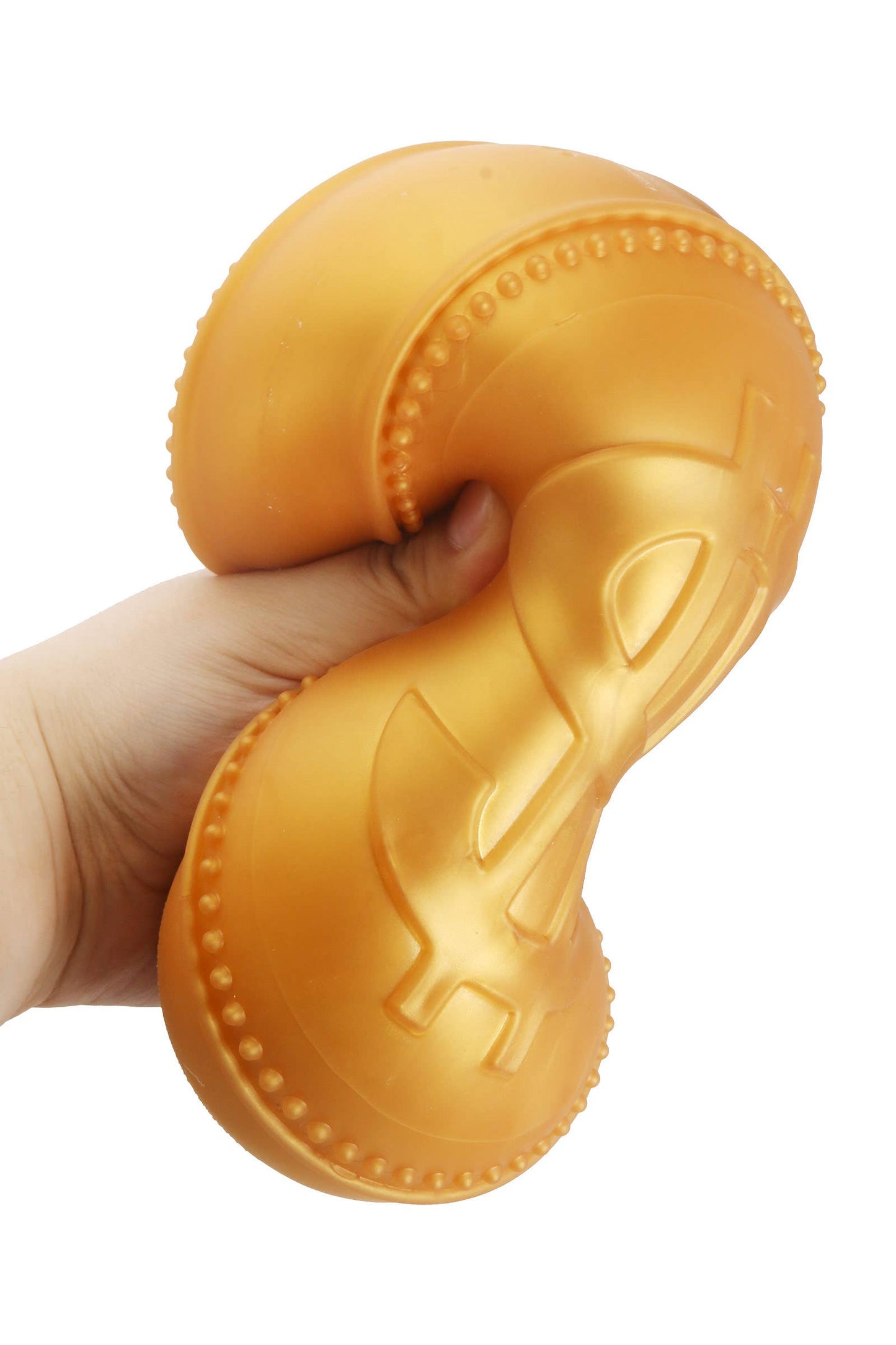 JUMBO 5.75 Inch Golden Coin Fluffy Slime Filled Squishy