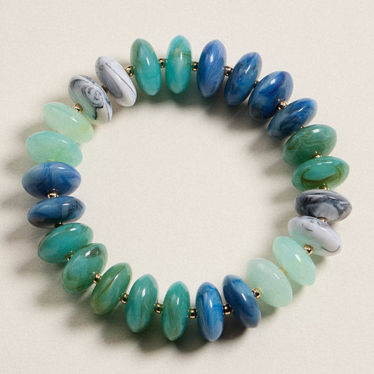 Ombre Resin Bead Stretch Bracelet