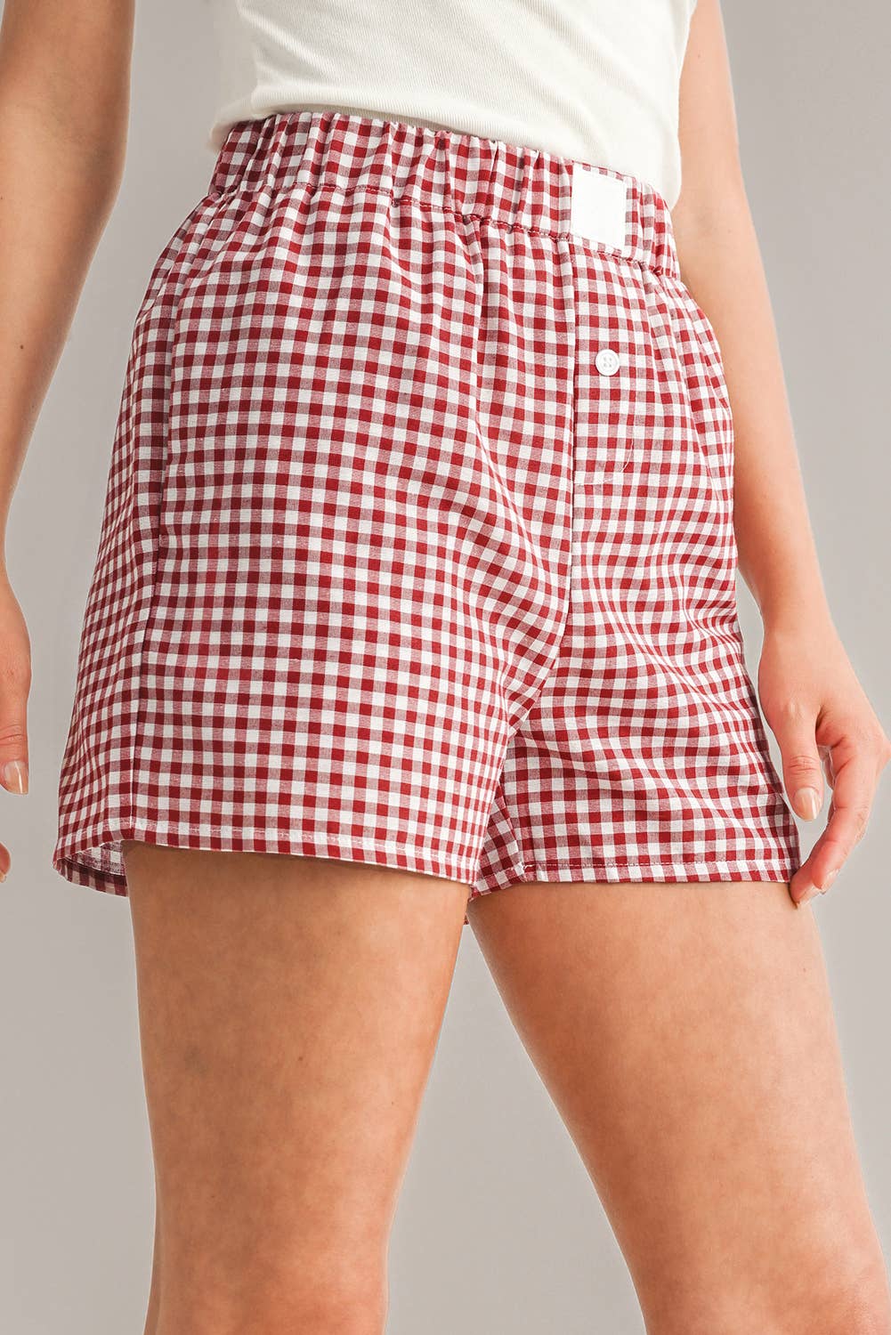 Red Gingham Boxer Shorts
